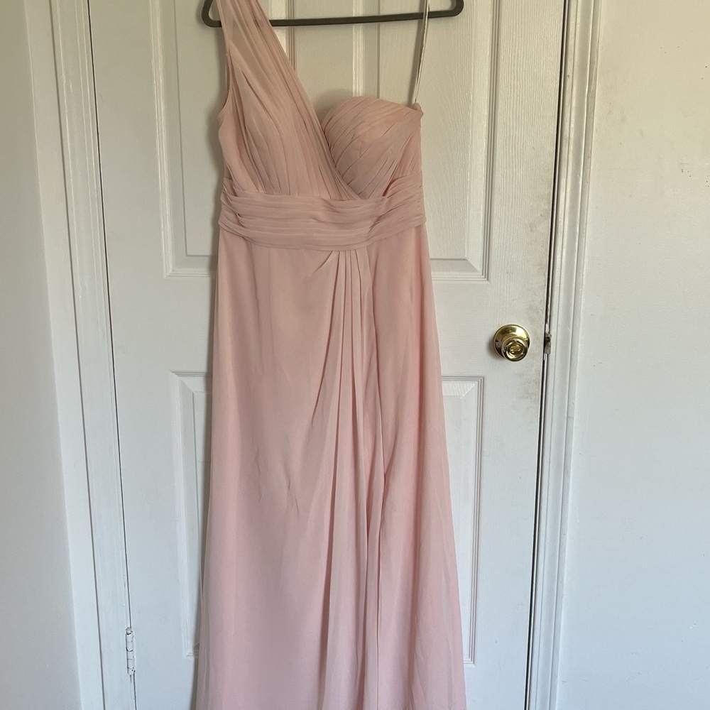 Bill Levkoff Light Pink Bridesmaids Dress